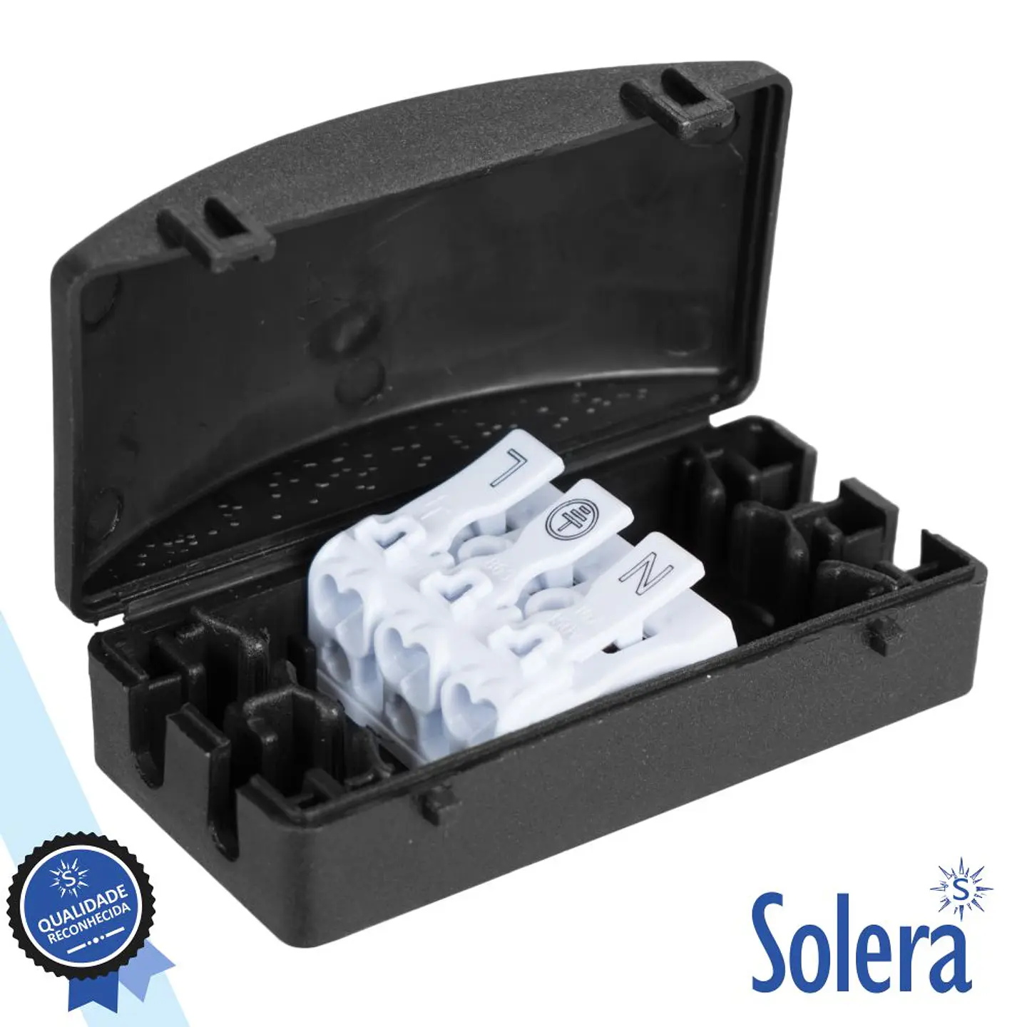 CAIXA JUNÇÃO 2 VIAS C/ 3 CONDUTORES 16A 450V SOLERA 1