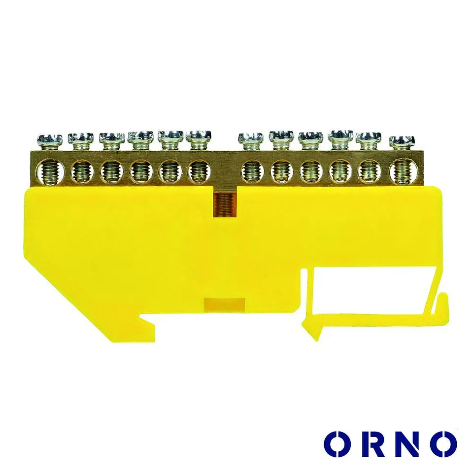 Barramento Fase 12 Vias P/ Calha DIN ORNO 1