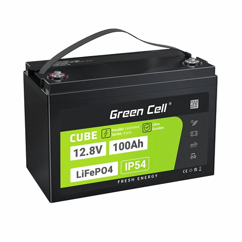 Bateria de Lítio LiFePO4 100A 12.8V GREEN CELL