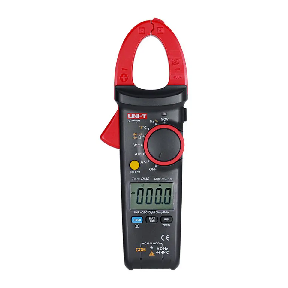 Pinça Amperimétrica Digital 3-5/6 AC/DC 600V UNI-T 1