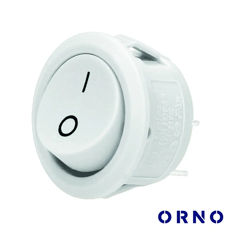 Interruptor Basculante On-Off Branco ORNO 1