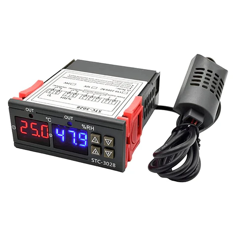 Termostato Digital C/ Sonda P/ Termómetro e Higrómetro