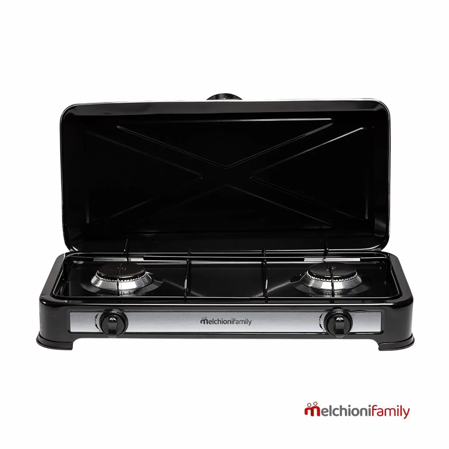 Fogão Gás Com 2 Queimadores Preto MelchioniFamily 1