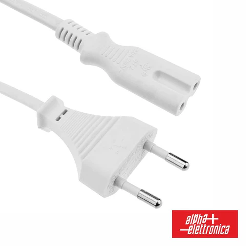 Cabo Alimentação AC Plano / Tipo 8 Iec C7 1.5m ALPHA