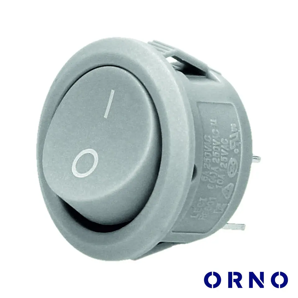 Interruptor Basculante On-Off Cinza ORNO 1