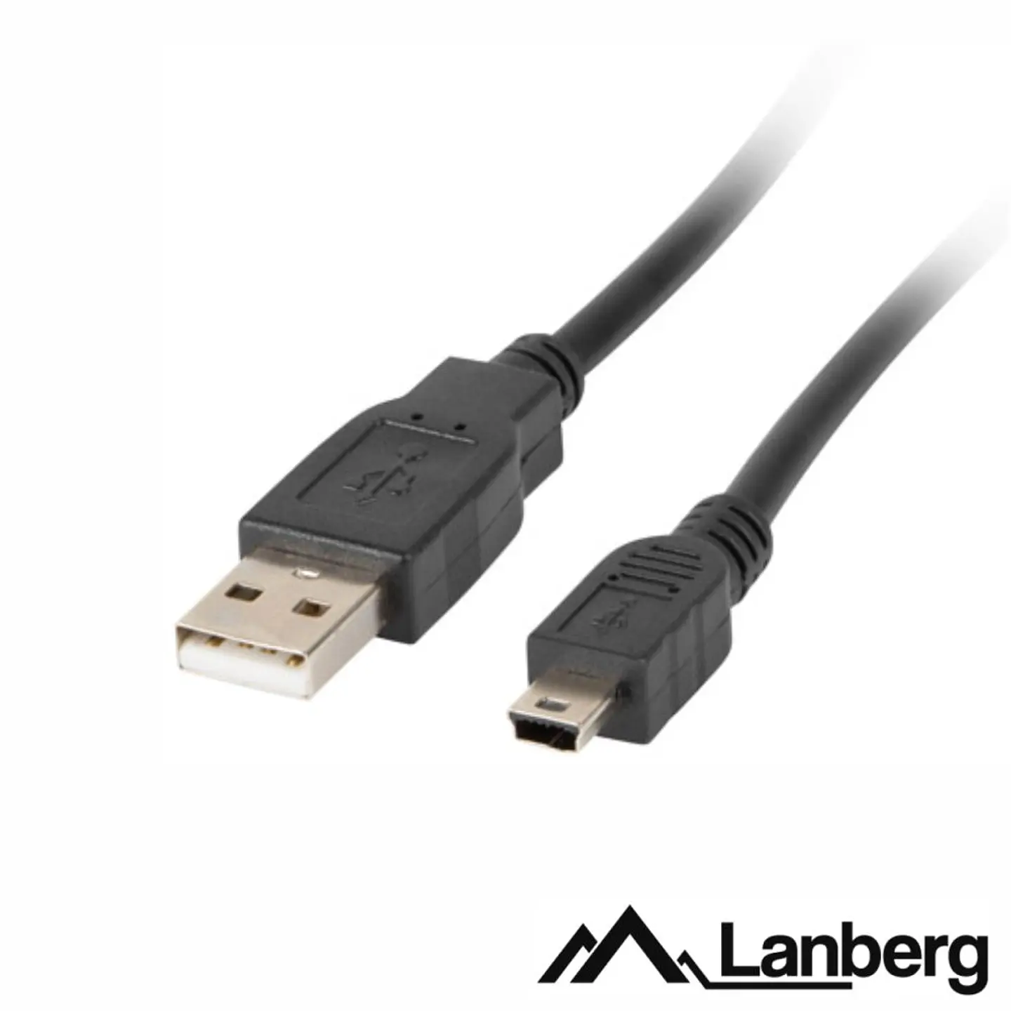 Cabo USB-A 2.0 Macho / Mini USB-B Macho 1.8m LANBERG 1