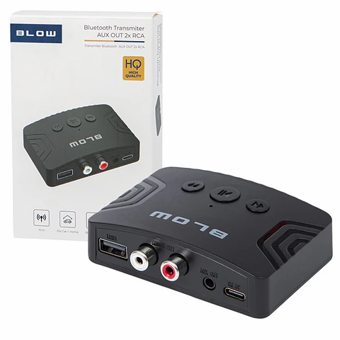 Transmissor Áudio Bluetooth 5.3 AUX/RCA