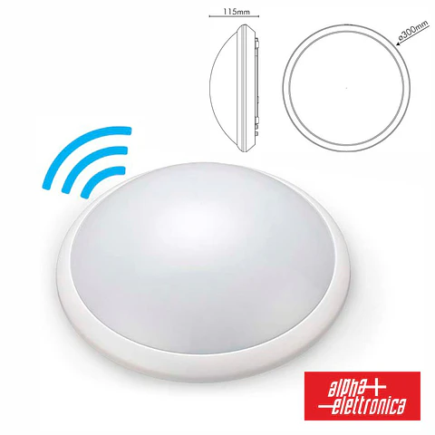 Painel LED 16W ø300mm C/ Sensor 4000k 1200lm Branco JOLIGHT