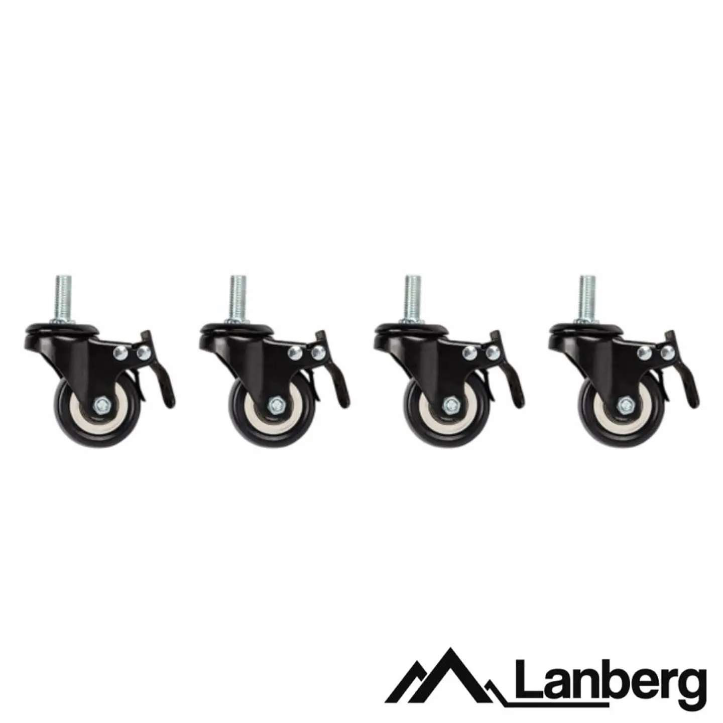 Conjunto de 4 Rodas C/ Rosca E Travão LANBERG 1