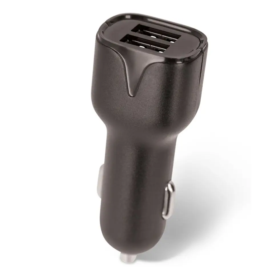 Adaptador Ficha Isqueiro 12V/24V / 2 USB 5v 2.4A Preto 1