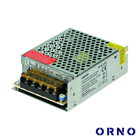 Fonte De Alimentação Industrial 12V 60W 5A ORNO