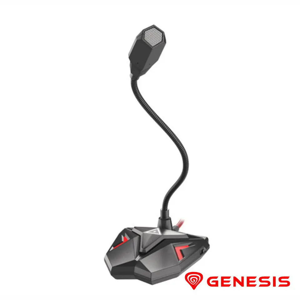 Microfone Dinâmico P/ PC Gaming RADIUM 100 GENESIS 1