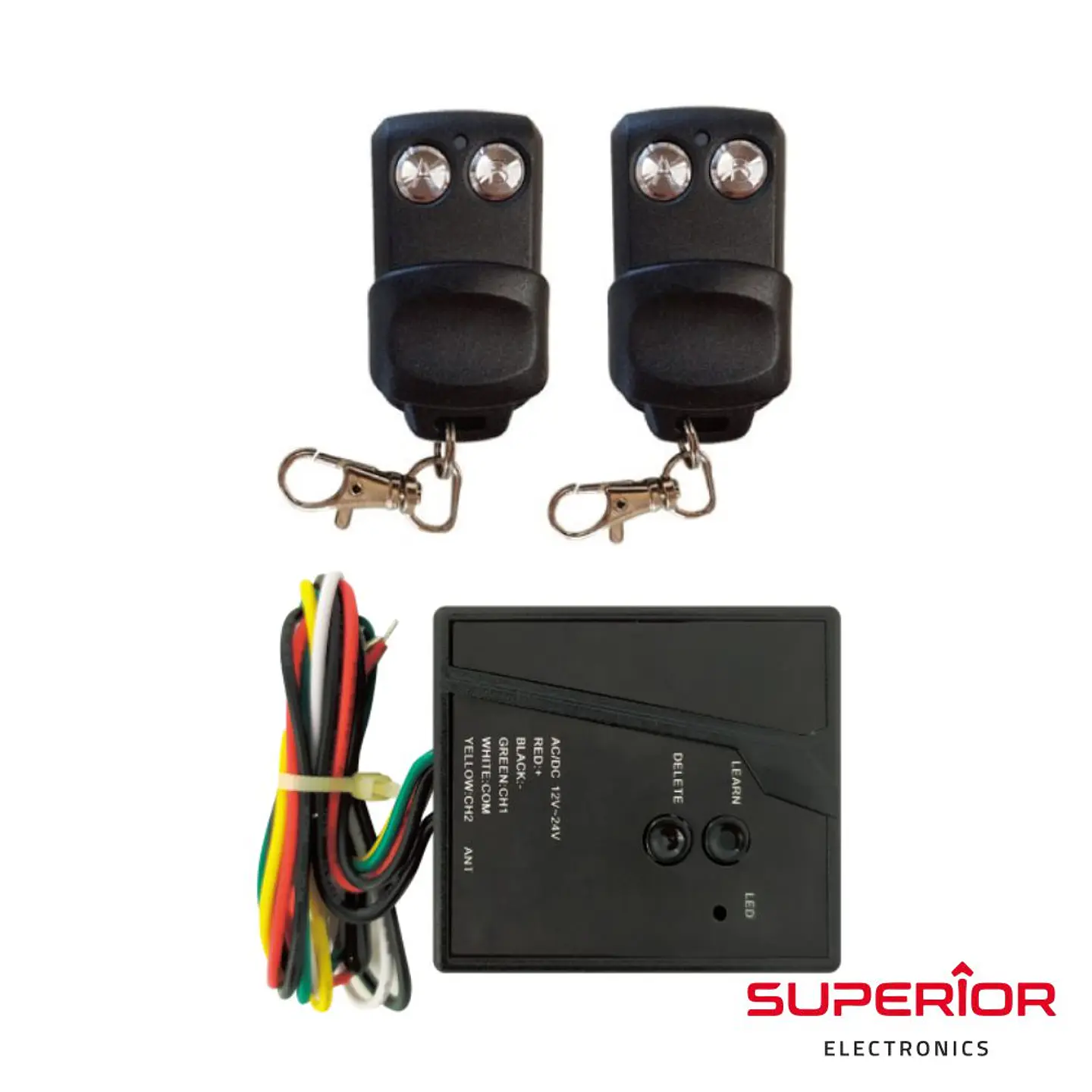 Kit Emissor Receptor de 2 Canais E 2 Comandos Interior 1