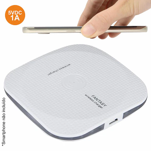 CARREGADOR POR INDUÇÃO S/ FIOS 5V 1A