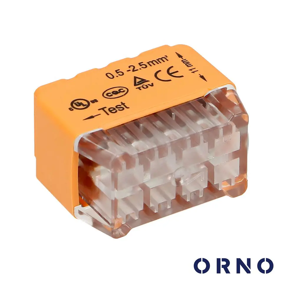Ligador Rápido 8 Condutores 0.75-2.5mm² 50x ORNO 1