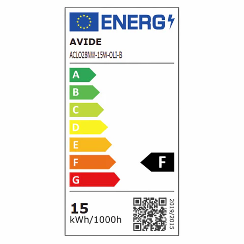 Aplique LED Redondo 15W 280mm 4000K 1300lm Olivia AVIDE