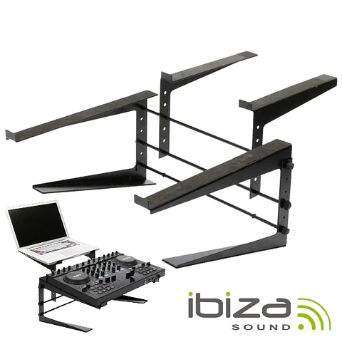 SUPORTE DUPLO P/ DJ AJUSTÁVEL IBIZA