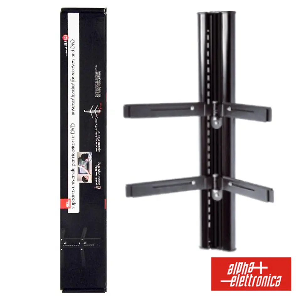 SUPORTE DUPLO DE A/V PRETO 10KG JOIN 1