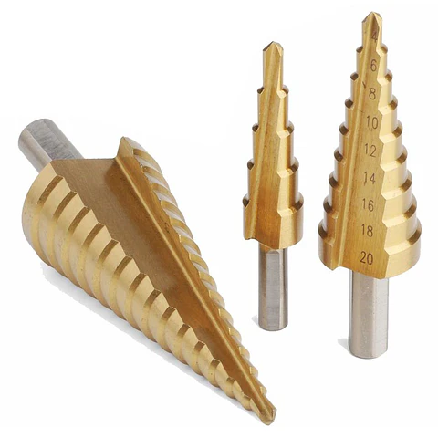 Conjunto De 3 Brocas Cone 4-12mm/4-20mm/4-32mm