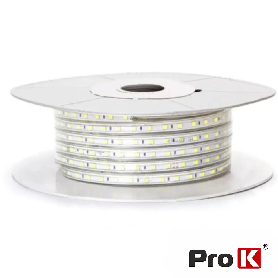 FITA 3000 LEDS 5050 IMPERMEÁVEL Vermelha 220V 50m PROK 1