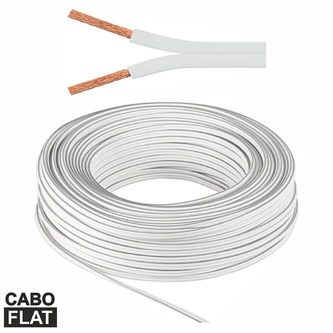 CABO COLUNA 2X4.00MM BRANCO FLAT