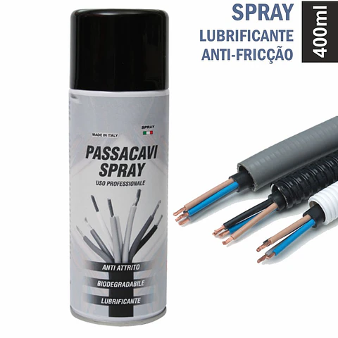 SPRAY DE 400ML LUBRIFICANTE ANTI-FRICÇÃO P/ CABOS