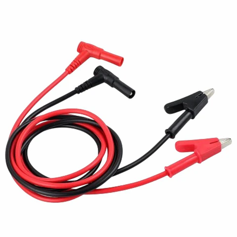 Conjunto de Pontas de Prova Com Pinças Crocodilo 1m