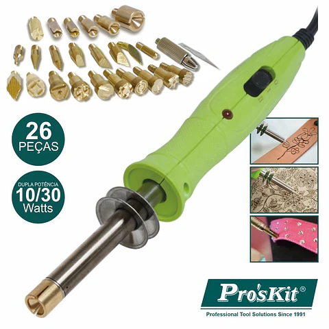 FERRO DE SOLDAR 10-30W P/MADEIRAS E TECIDOS PROSKIT