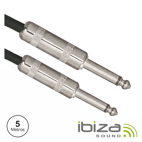 CABO JACK 6.35MM MACHO / MACHO 5M MN IBIZA