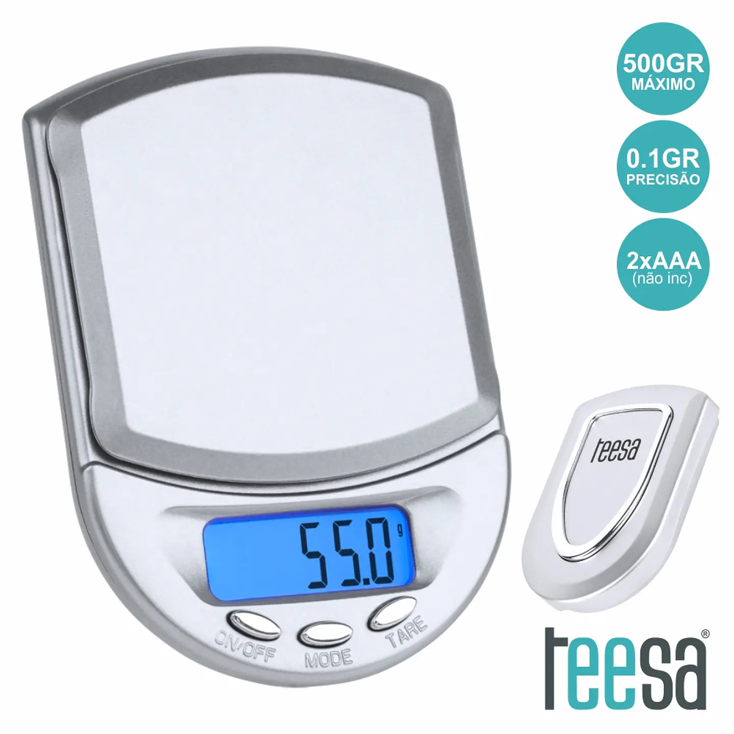 MINI BALANÇA 500G / 0.1G TEESA 1