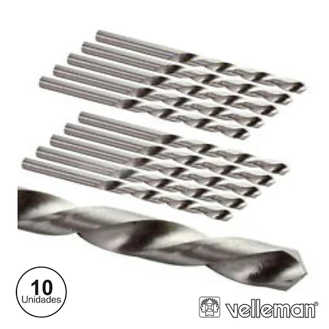 CONJUNTO DE 10 BROCAS 1.2MM VELLEMAN