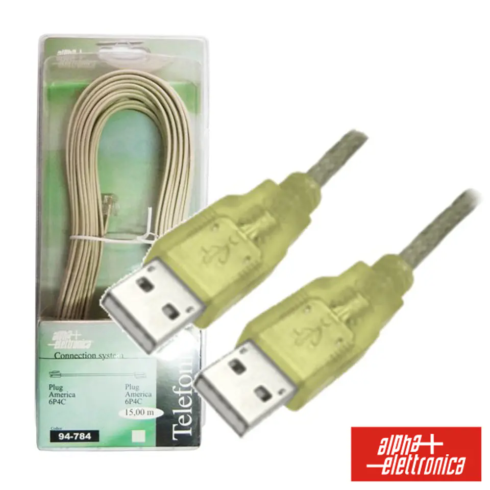 CABO USB-A 2.0 MACHO / USB-A MACHO 1.8M BLISTER 1