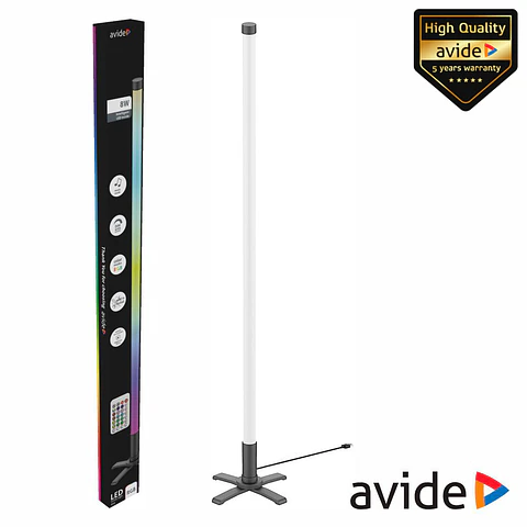 Tubo LED Canto RGB 8W 113CM C/ Sensor Som C/ Comando AVIDE