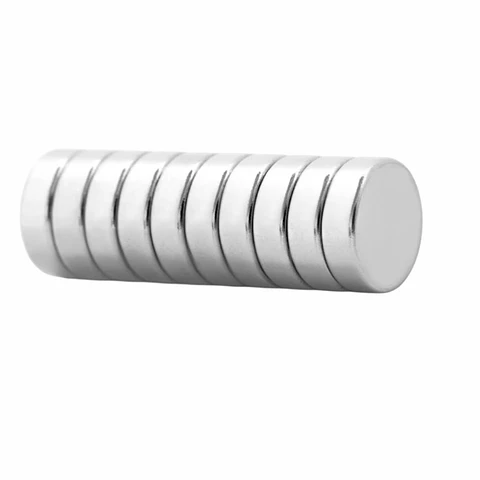Conjunto 10 Ímanes Redondos Ø10mm
