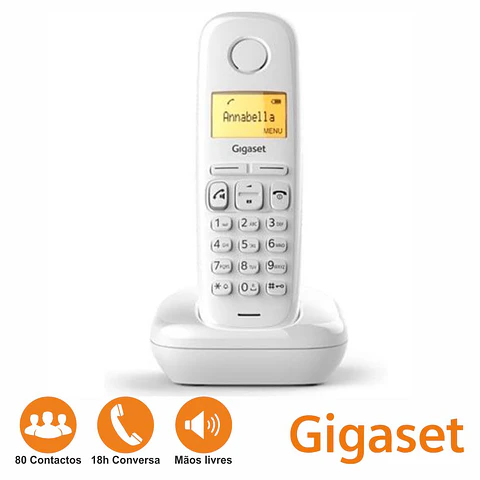 Telefone S/ Fios A270 Branco Gigaset