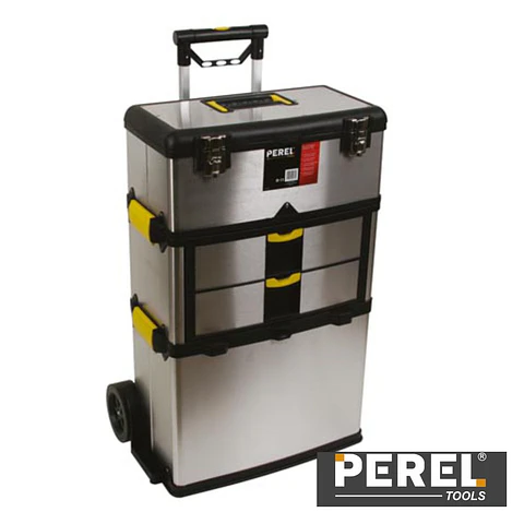 Caixa de Ferramentas c/ Rodas Trolley Aço PEREL
