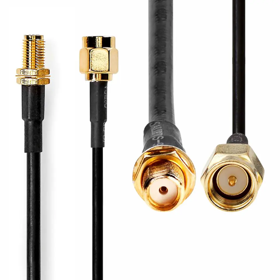 Cabo de Antena HSR-200 SMA Macho - SMA Fêmea 5M 1