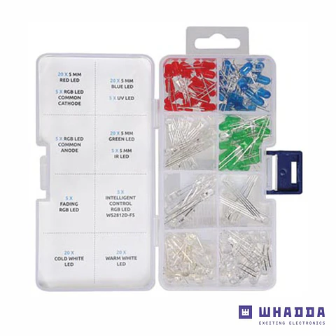 Conjunto de 130 LEDS Várias Cores WHADDA