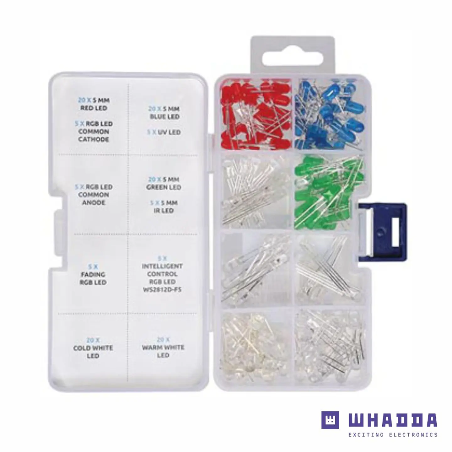 Conjunto de 130 LEDS Várias Cores WHADDA 1