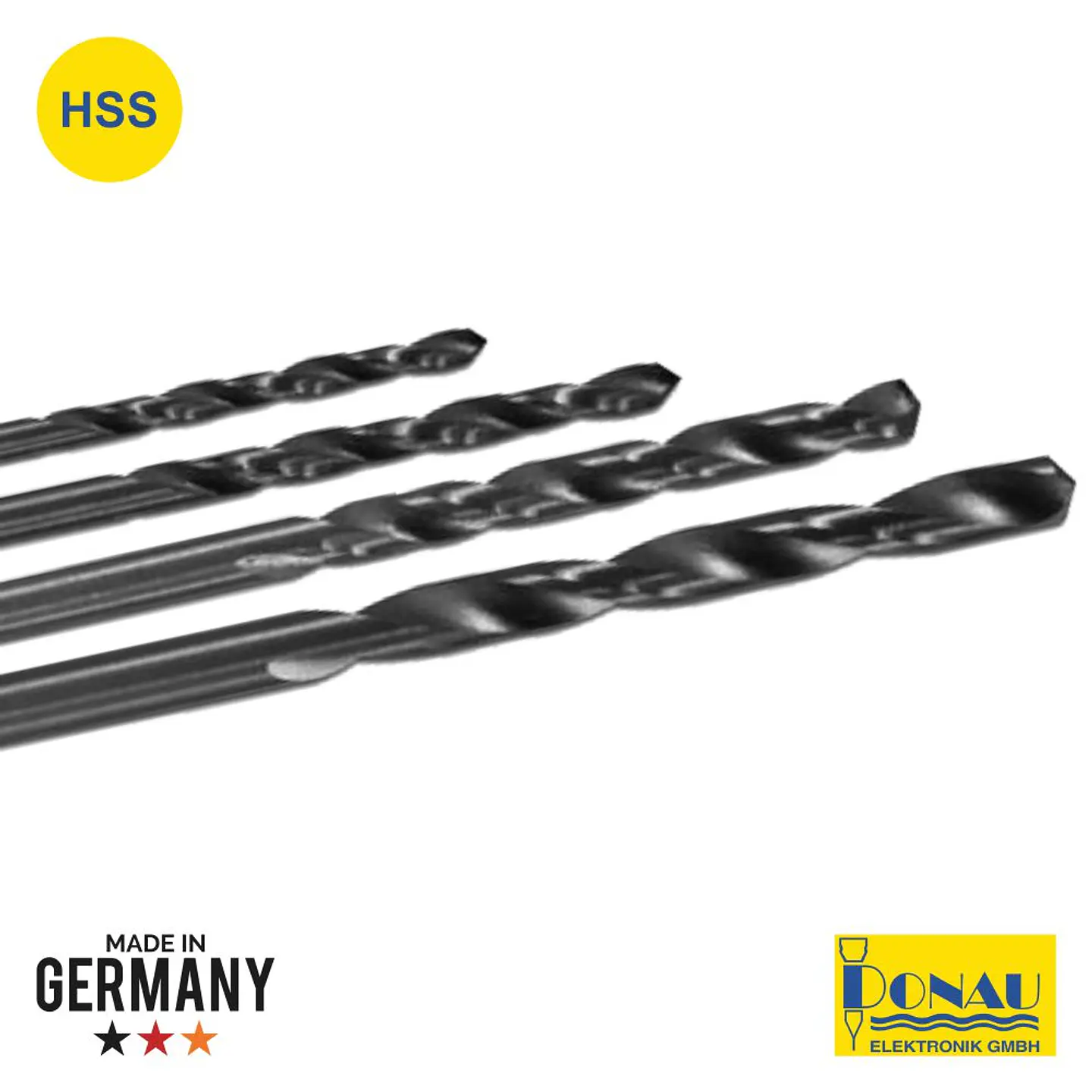 CONJUNTO DE 4 BROCAS HSS Ø1.2,1.4,1.6,1.8MM DONAU 1