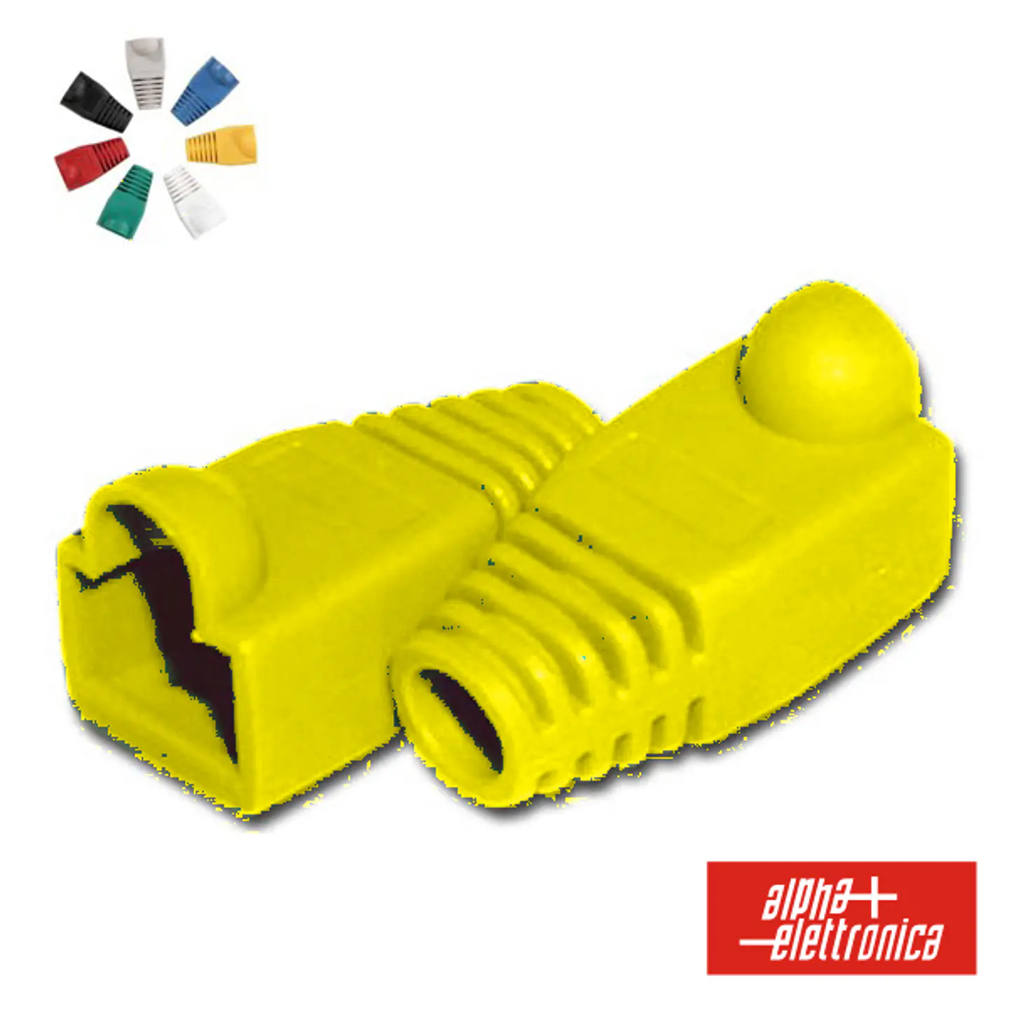 CAPA PROTECTORA P/ CONECTOR RJ45 AMARELO 1