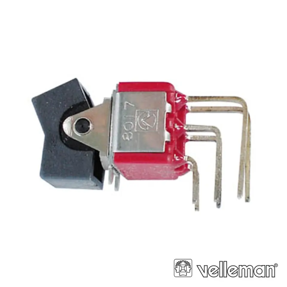 INTERRUPTOR BASCULANTE DPDT (ON)-OFF-(ON) 90° PCI VELLEMAN 1