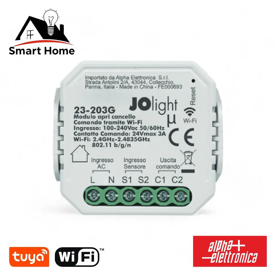 Módulo Automação P/ Controlo de Portões WiFi Tuya ALPHA 1