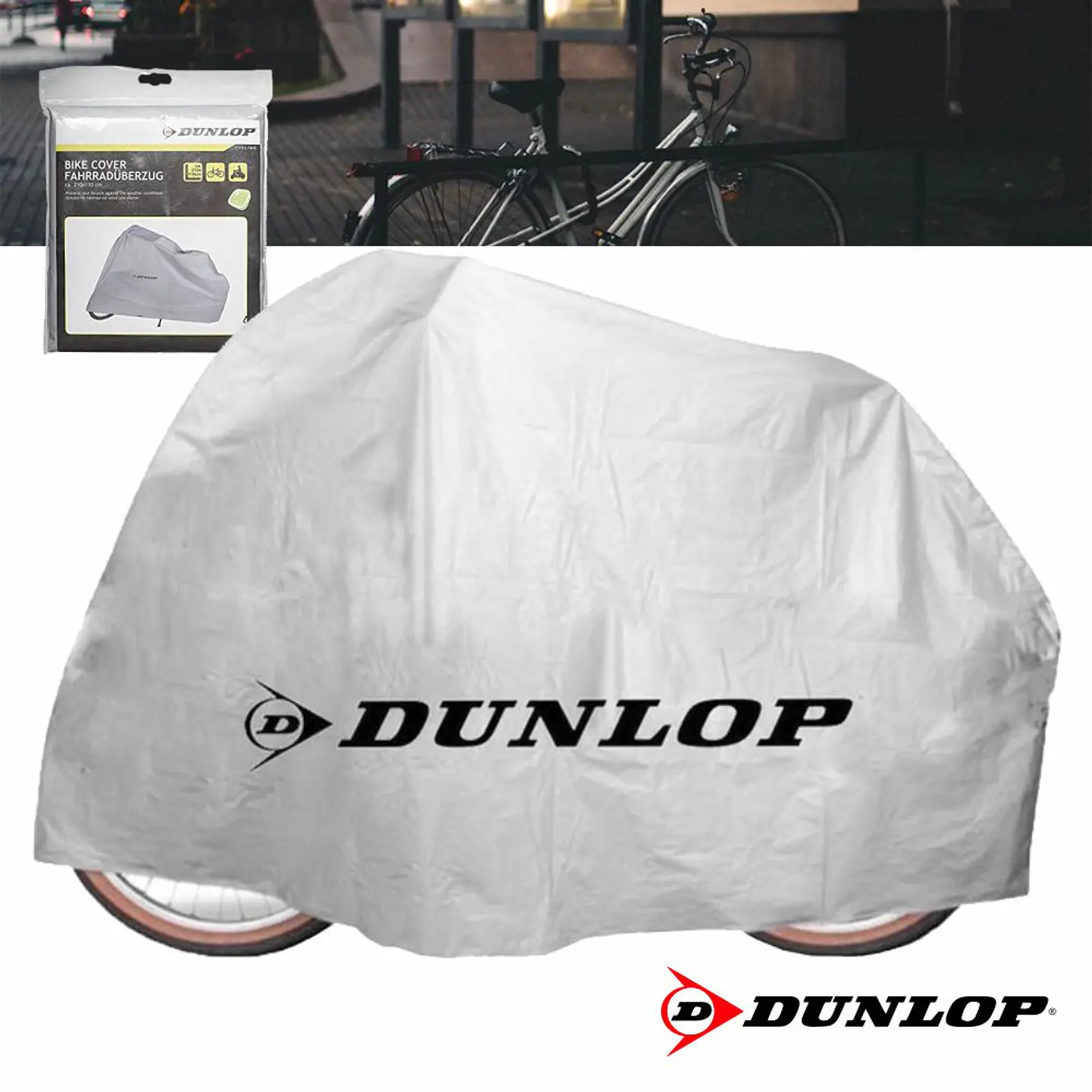 CAPA PROTETORA IMPERMEÁVEL P/BICLETAS E MOTORIZADAS DUNLOP 1
