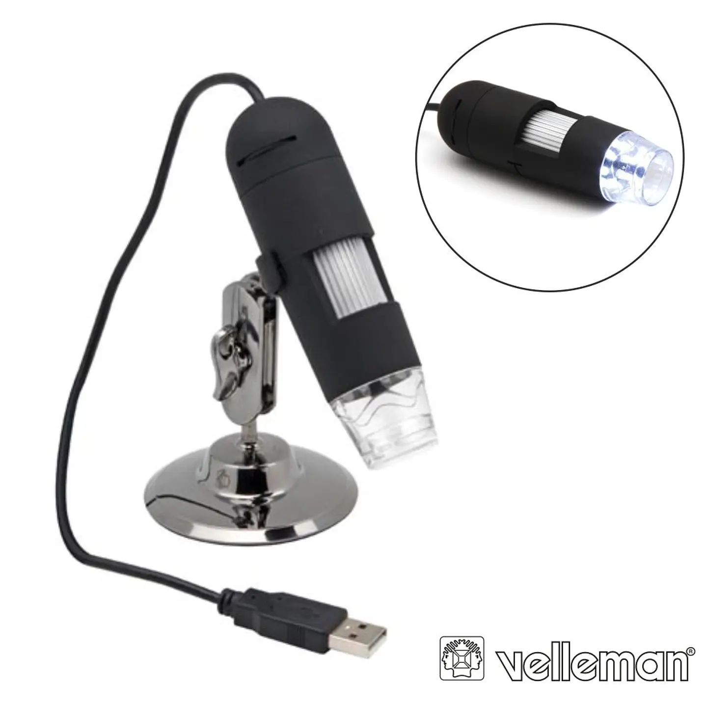 Microscópio Digital 2mp Usb C/ Ampliação 10-200x 1