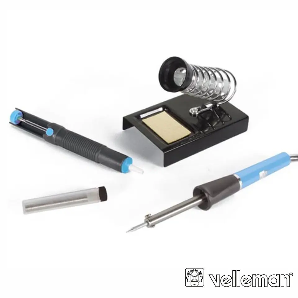 KIT SOLDADURA FERRO 25W DESSOLDADOR/SUPORTE/SOLDA 1