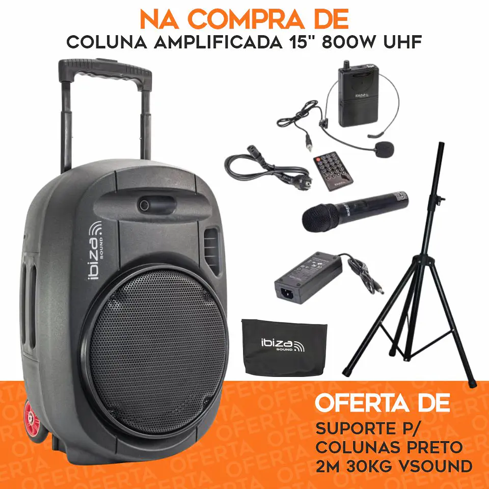 PACK Coluna Amplificada 15