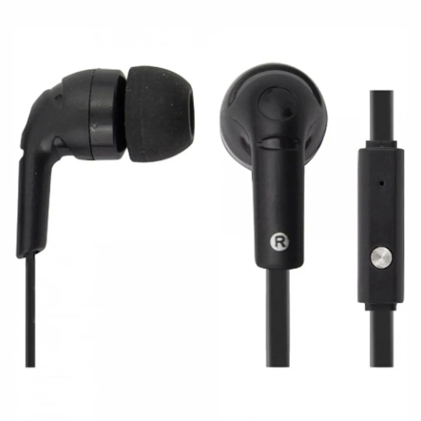 Auscultadores Stereo C/ Fios Pretos 1