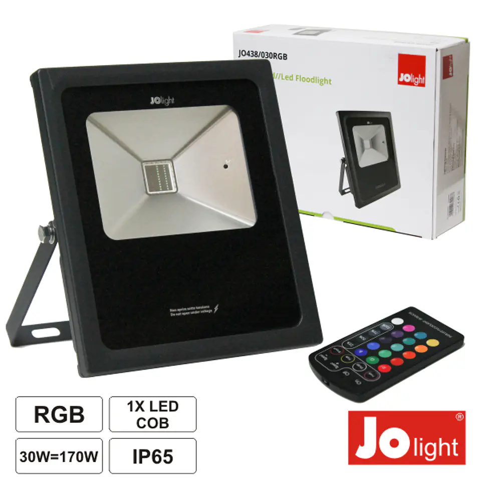 FOCO LED 30W 230V C/COMANDO RGB IP65 JOLIGHT 1