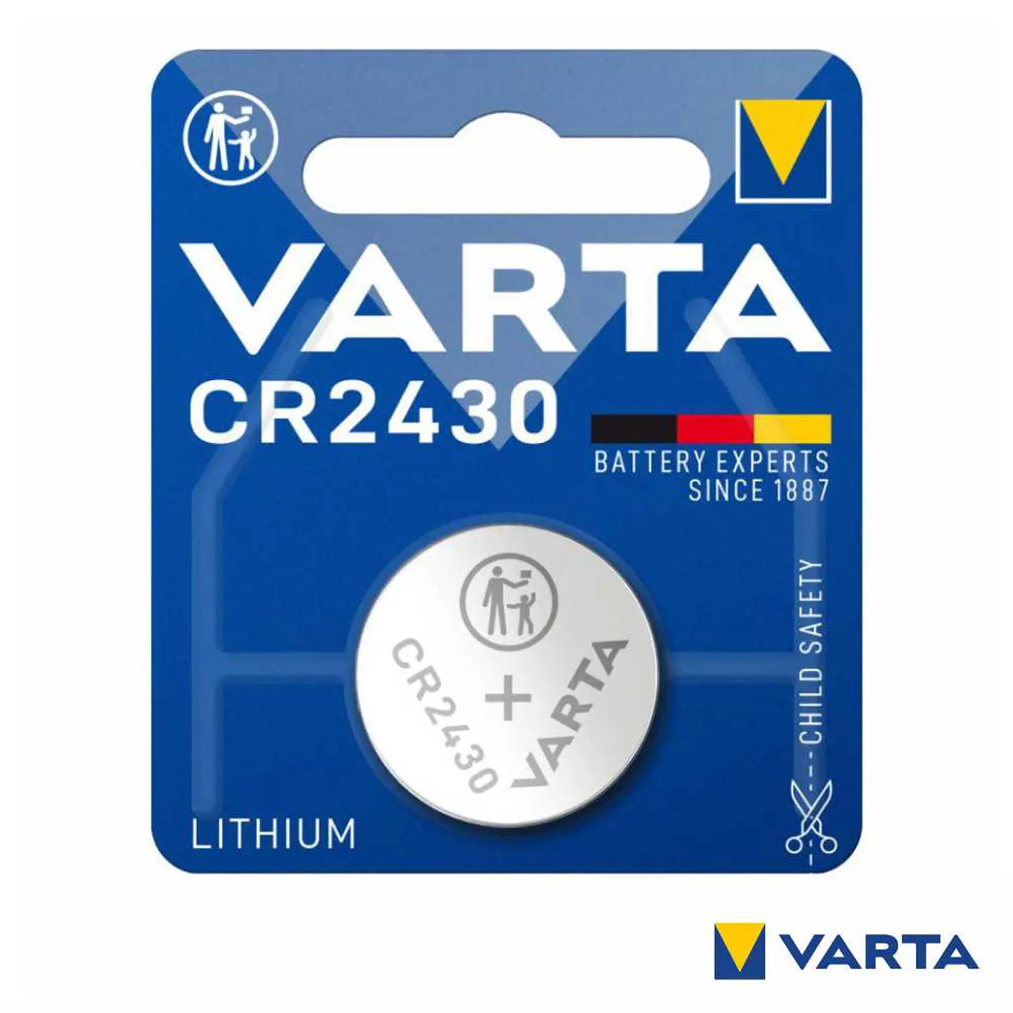 Pilha Lithium Botão CR2430 3V Blister VARTA 1